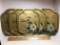 Lot of Vintage Metal Oriental Trays