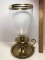 Large Brass & Glass Candle Holder