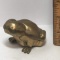 Solid Brass Frog Figurine
