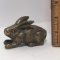 Solid Brass Rabbit Figurine