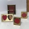 Lot of Miniature Brass Finish Picture Frames