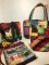 Lot of Beautiful Colorful Hand Made Purses