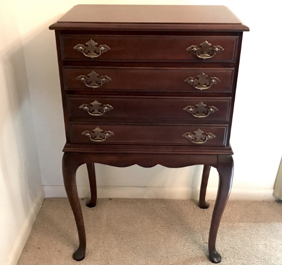 Silver Chest with Queen Anne Legs