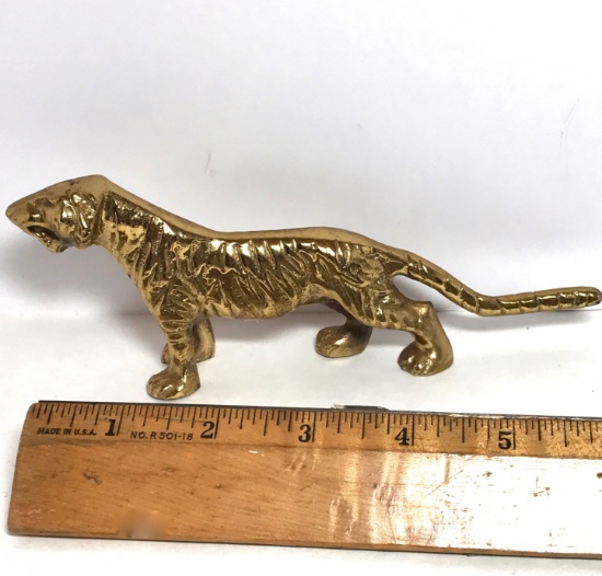 Solid Brass Tiger Figurine