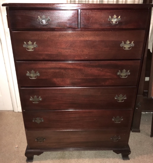 Solid Mahogany Vintage Chest of Drawers
