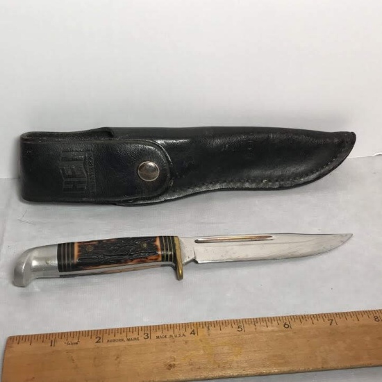 Western U.S.A. Skinning Knife with Sheath