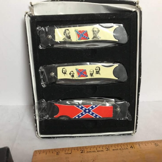 Set of 3 Confederate Collectible Pocket Knives