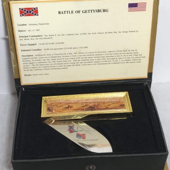 “Battle of Gettysburg” Pocket Knife in Box