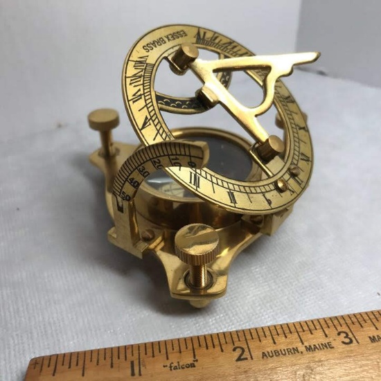 Brass Nautical Sun Dial Compass