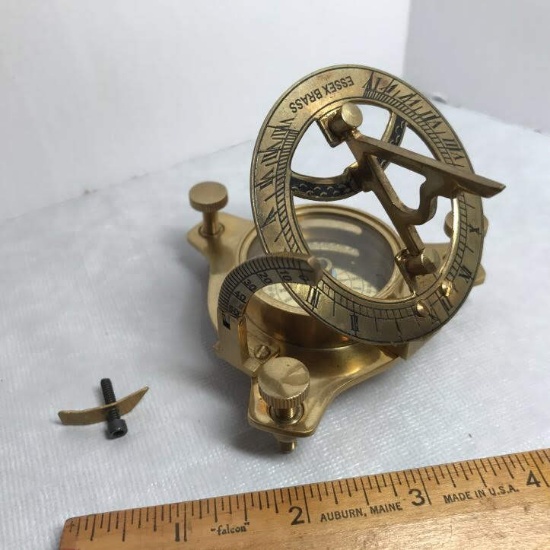 Brass Nautical Sun Dial Compass
