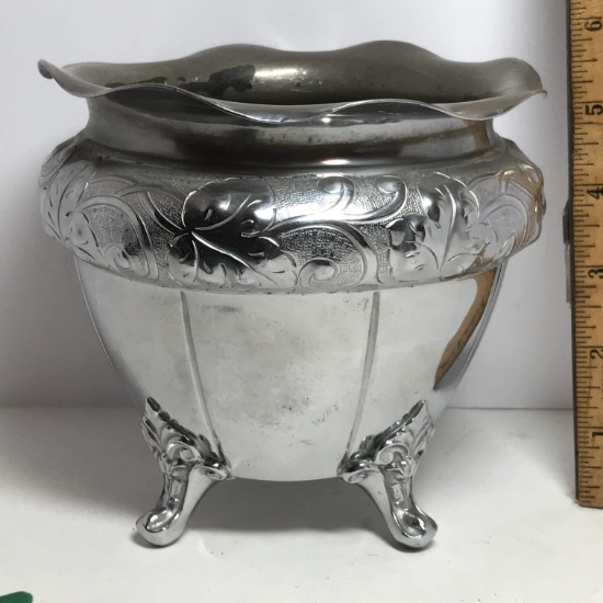 Pretty Footed & Plated Planter
