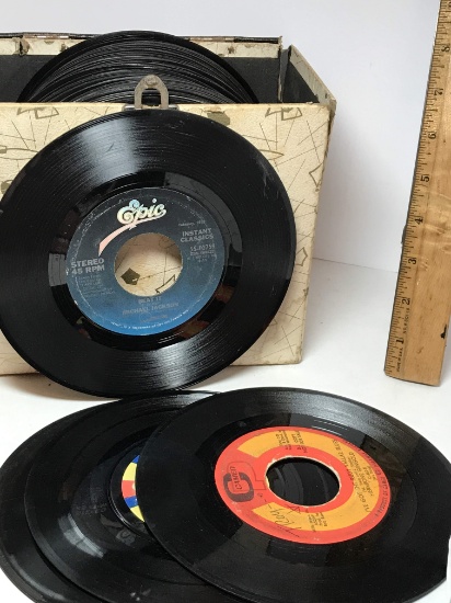 Large Lot of Vintage 45 rpm Records