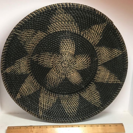 Large Woven 18” Round Basket
