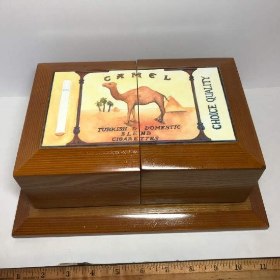 Camel Wooden 3 Tier Cigarette Display Box - Excellent condition