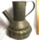 Vintage Hammered Brass Pitcher