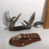 Vintage Multi-Purpose Knife - Made in Japan with Case