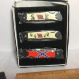 Set of 3 Confederate Collectible Pocket Knives