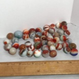 Large Lot of Vintage Marbles & Shooter