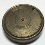 1984-2033 Brass Calendar