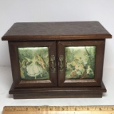Vintage Wooden Musical Jewelry Box