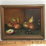 Vintage Miniature Painting on Wood