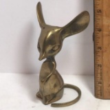 Solid Brass Mouse Figurine
