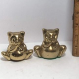 Solid Brass Bear Figurines