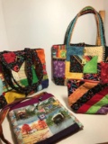 Lot of Beautiful Colorful Hand Made Purses