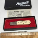 Schrade Scrimshaw Pocket Knife in Box