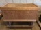 Hand Made Large Rolling Chest with Hinged Top