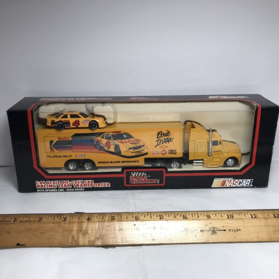 1991 Racing Champions 1:64 Scale Die-Cast Cab Racing Team Transporter Ernie Irvan - in Box
