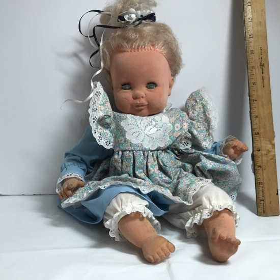 Vintage Baby Doll with Felt Face, Arms & Legs and Soft Body