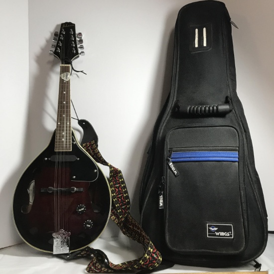 Johnson A-Model Electric Mandolin MA-115-E with Case