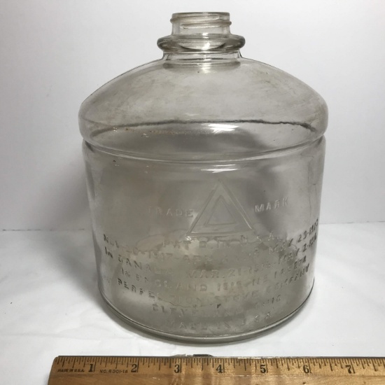 Antique Perfection Stove Company Glass Jar Pat. Dat Nov 20 1917