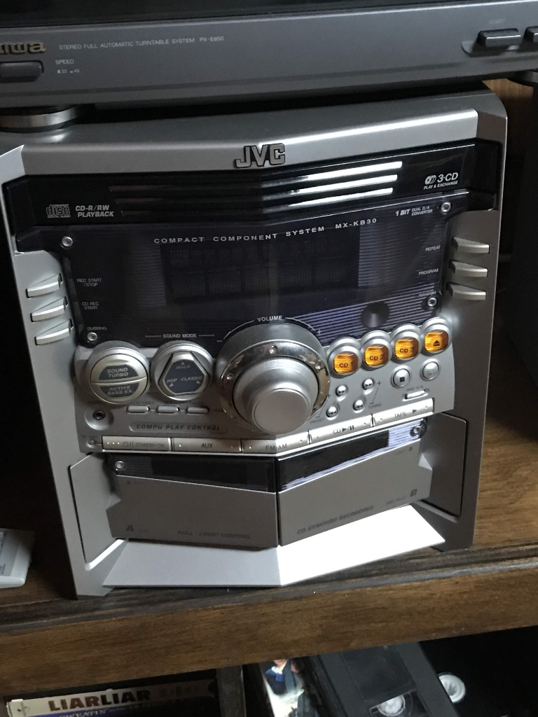 jvc stereo system with turntable