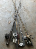 Large Lot of Fishing Poles