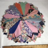 25 pc Hand Made 1950’s Quilting Stars-Beautifully Made & Ready for Your Quilting Project