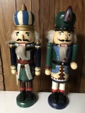 Pair of 20” Tall Wooden Nutcrackers