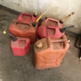 Lot of Gas Cans