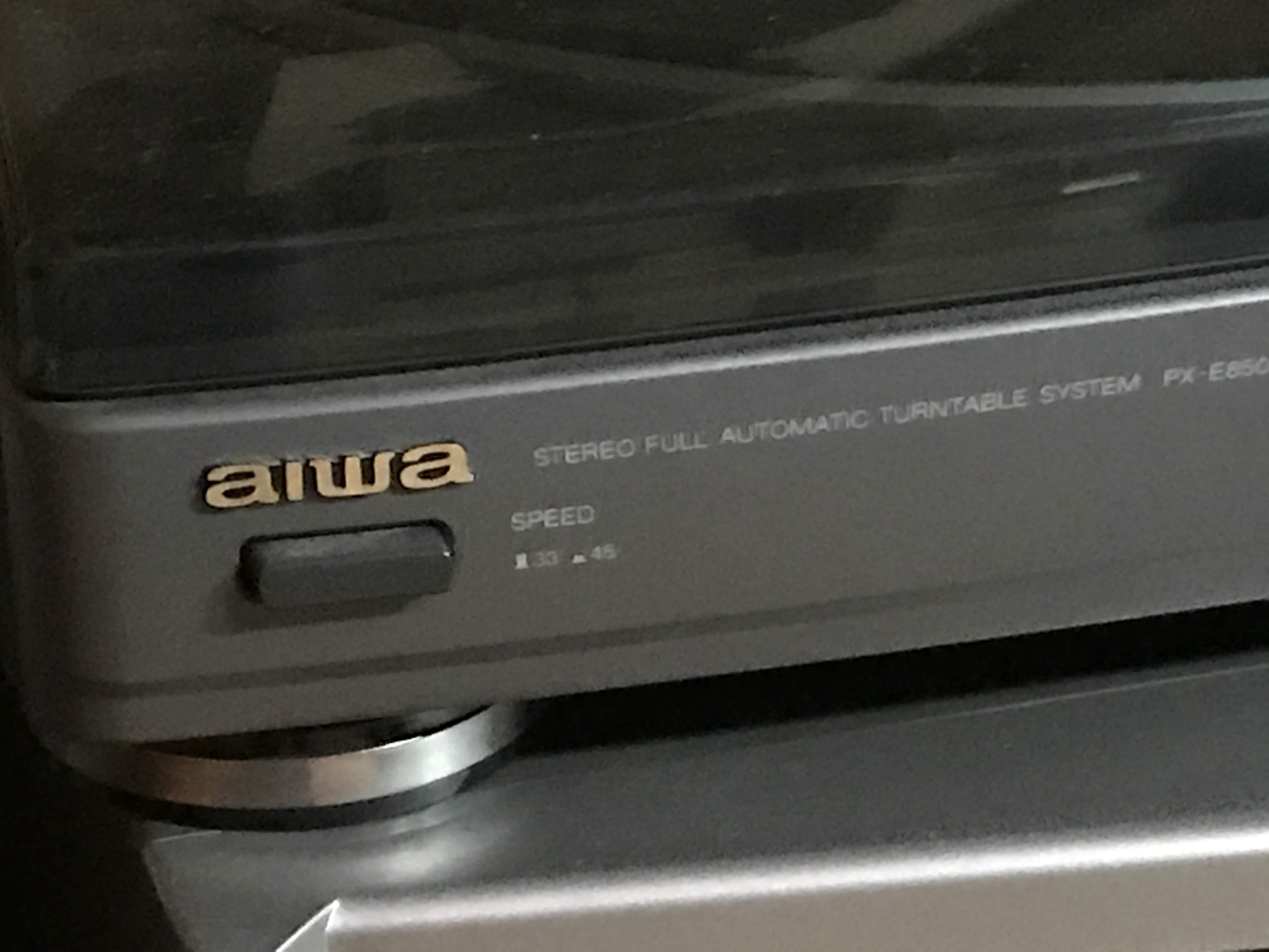 Vintage AIWA PX-E850 Stereo Full Automatic Turntable System Parts Or Repair