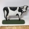 Adorable Hand Painted Cast Iron Cow Door Stop