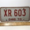 1970 Ohio License Plate
