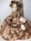 Vintage Madame Alexander “Manet Portrait” Doll on Stand in Beautiful Dress