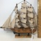 Vintage Fragata Siglo XVIII Wooden Ship Replica