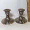 Pair of Gorham Sterling Silver Weight Candlesticks