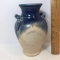 Beautiful 2 Tone Double Handled Pottery Vase