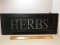 Wooden “Herbs” Sign