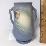 Double Handled Hull USA Pottery Pine Cone Vase