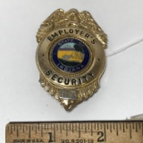 Gold Tone State of Indiana Employer’s Security Badge