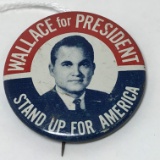 Rare George Wallace Political Button